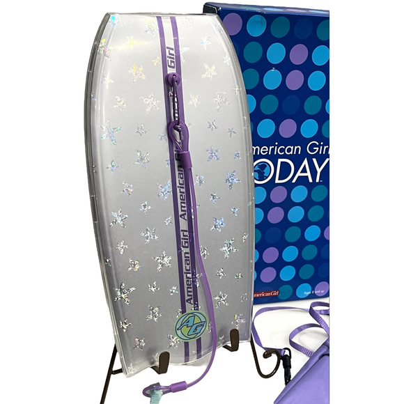 American Girl Today KAILEY’S BOOGIE BOARD + Carry Bag Wrist Leash Wax Jar In BOX - Picture 4 of 8
